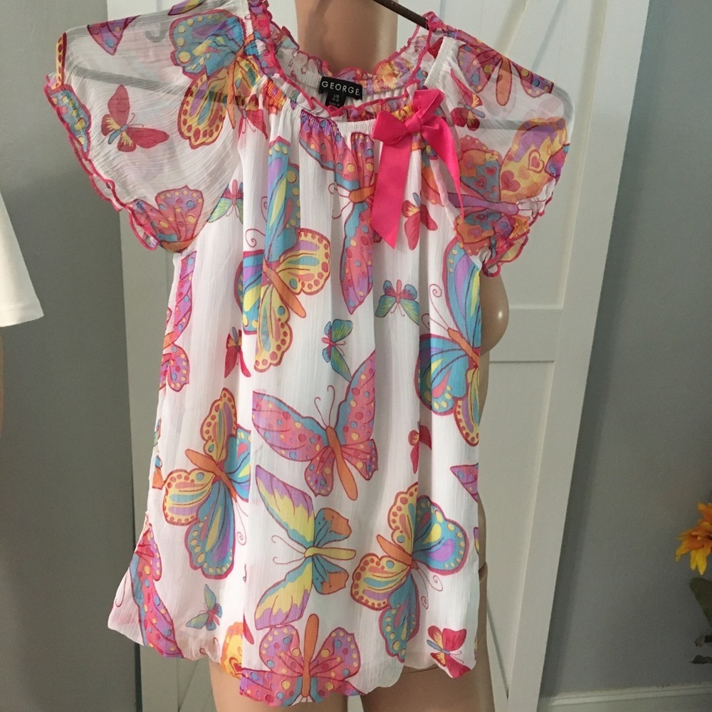 George child’s butterfly pattern dress
